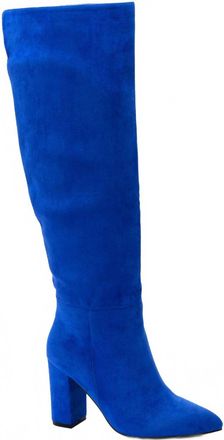 Corkys Footwear Womens Two Faced High Leg Boot In Electric Blue