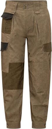 Isabel Marant Renza-Gc Broek - Dames - Broeken - Bruin - S - Katoen - Broeken