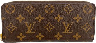 Louis Vuitton Brown Fuchsia Long Wallet (Bi-Fold) (Pre-Owned)