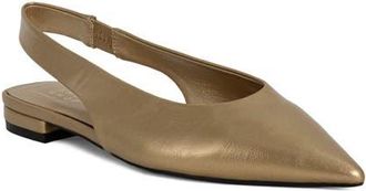 Shushop Amelia Slingback Flat in Gold at Nordstrom, Size 6.5