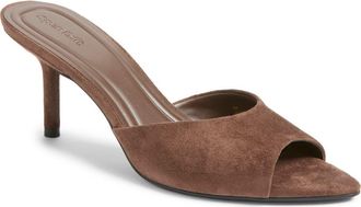 Open Edit Micah Heeled Sandal in Brown Oak at Nordstrom, Size 7.5
