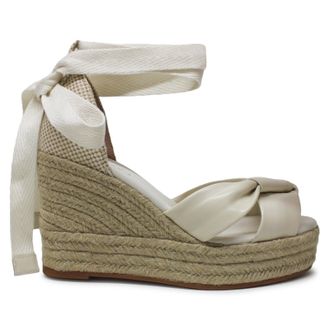 Cole Haan Cloudfeel Hampton Textile Womens Casual Sandals - Ivory Natural Canvas - Size:UK 5.5