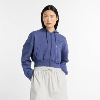 New Balance Donna French Terry Full Zip in Blu, Taglia XL