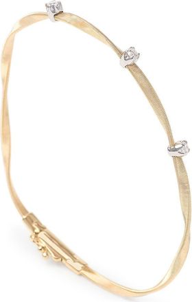 Marco Bicego Marrakech Diamond Station Bracelet in Yellow Gold at Nordstrom, Size Medium