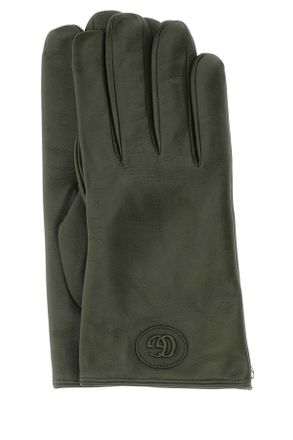Gucci Military Green Nappa Leather Gloves