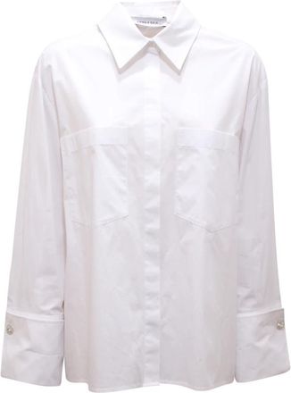 Emma & Gaia 44C310 Oversize Shirt - Dames - Overhemden - Wit - L - Overhemden