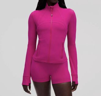lululemon Define Cropped Jacket In Pink Flare