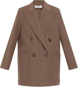 Max Mara Korte jas Deletta - Dames - Mantel - Bruin - 4XS - Wol - Jassen