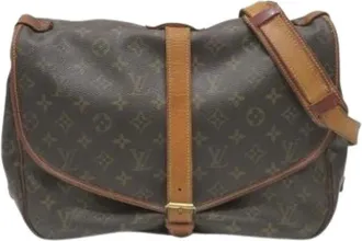 Louis Vuitton Vintage, unisex, Bruin, ONE Size, Pre-owned Monogram Canvas Messenger Bag