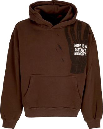 Acupuncture Hope Hoodie - Heren - Hoodies - Bruin - XL - Katoen - Hoodies & sweatvesten