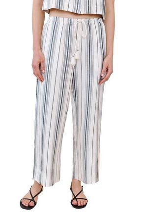 Bella Dahl Stripe Tassel Cord Drawstring Pants in Boardwalk Stripe at Nordstrom, Size X-Small