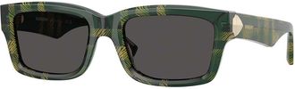 Burberry BE4443 412587 Womens Sunglasses Green Size 55