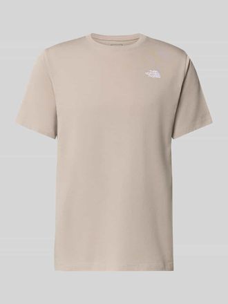 The North Face Regular Fit T-Shirt aus Baumwoll-Mix Modell EVOLUTION in Stein, Gr&ouml;&szlig;e XXL