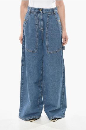 Etro Extra Wide-Leg Jeans with Patch Pockets size 26