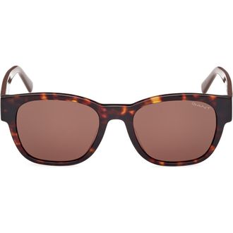 GANT Square Sunglasses in Dark Havana /Brown at Nordstrom Rack
