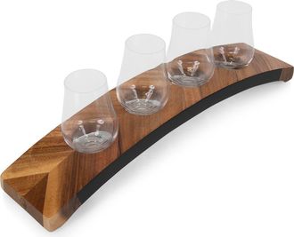 Picnic Time Lowlands Whiskey Flight Glencairn Glass Tasting Set in Brown at Nordstrom Rack