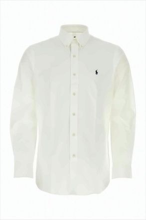 Polo Ralph Lauren Long-Sleeve Button-Up Shirt With Pointed Collar And Embroidered Logo