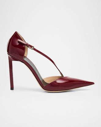 Tom Ford 100mm Queen Anne Patent Leather Pumps