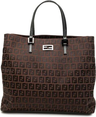 Fendi Pre-owned Fendi Zucchino Canvas Tote Ladies 2111 8BH133 JQ5 059