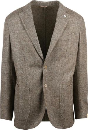 L.B.M. 1911 L.b.m. 1911, Heren, Jassen, Beige, Maat: XL Wol