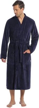 Ten Cate fleece badjas donkerblauw