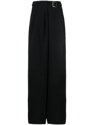 Alberta Ferretti wide-leg belted trousers - Black