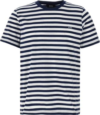 A.P.C. Blue White Emilien T-shirt