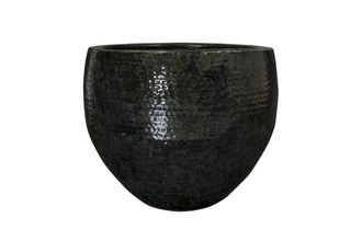 Schubiger M&ouml;bel Gef&auml;ss Thom, Metall, Schwarz H: 44 cm