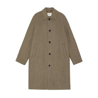 Les Deux Abrigo de Lana Liso - Coats - Hombre - Beige - XS