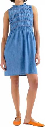 Compa&ntilde;&iacute;afant&aacute;stica Chambray Short Dress In Light Blue