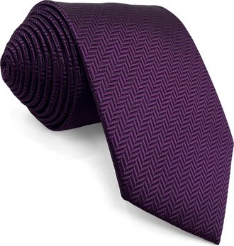 Shlax & Wing Shlax&Wing Solid Color Purple Grape Ties For Men Extra Long Neckties Dress Business