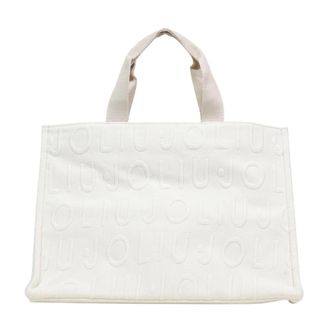 Liu Jo L Tote Logo Bubble - Dames - Handtassen - Beige - ONE Size - Polyester - Tassen
