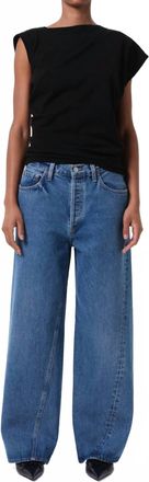 A Gold E Twist Low Slung Baggy Jeans In Myth