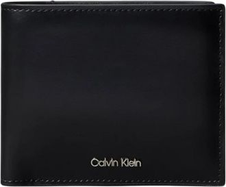 Calvin Klein Billfold Portemonnee - Heren - Portefeuilles - Zwart - ONE Size - Leer - Accessoires
