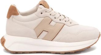 Hogan Brown Side-logo Sneakers