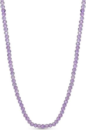 Jewelmak 14K Pink Amethyst Necklace
