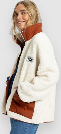 Quiksilver Minto Sherpa Fleece Jacke weiss