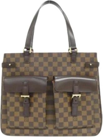 Louis Vuitton Pre-owned Tote Bags, female, Brown, Size: ONE SIZE Pre-owned Canvas Tote Bag