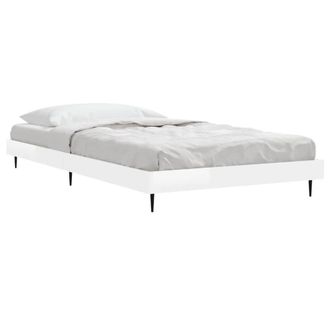 Berkfield Home Durable Bed Frame High Gloss White 90x200 cm Engineered Wood