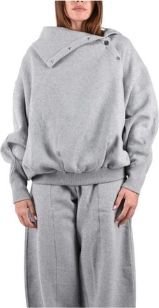 Sportmax Aerosi Sweatshirt - Dames - Sweatshirts & Hoodies - Grijs - Maat: XS Katoen