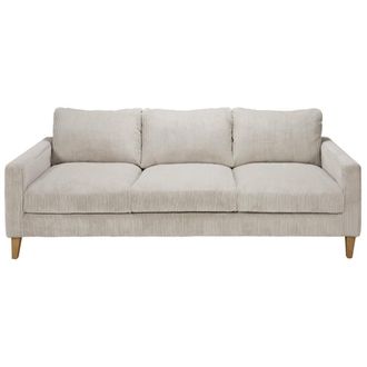 Maisons du monde Sof&aacute; de 4 plazas de pana gris claro