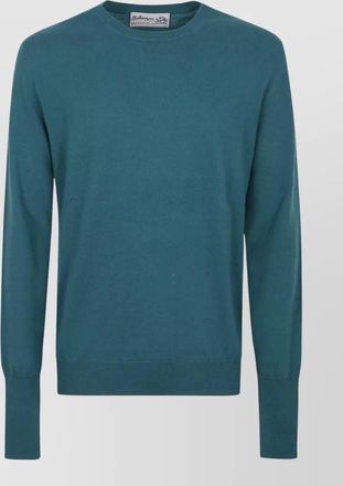 Ballantyne cashmere ribbed crew neck jumper