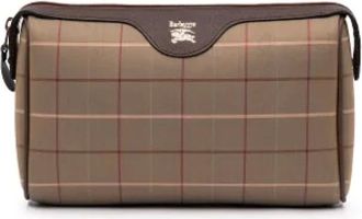 Burberry Pre-owned Clutches, female, Brown, Size: ONE SIZE Pre-owned Canvas clutches