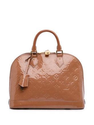 Louis Vuitton 2012 gelakte Alma PM gelakte handtas - Bruin