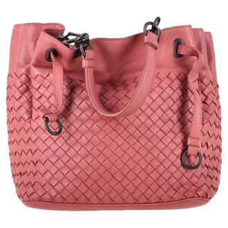 Bottega Veneta Bottega Veneta Medium Intrecciato Converterbare Emmertas in Roze Nappa Leer