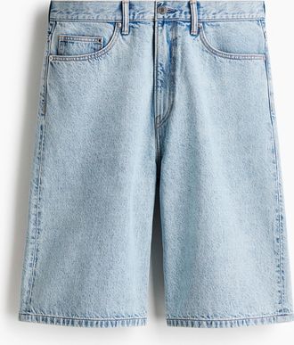 H&M Baggy Denimshorts - Blue