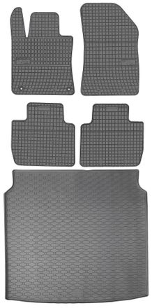 OEM Peugeot 508 Ii Estate A Partir De 2018 Set - Alfombrillas De Goma Para Coche + Alfombrilla Para Maletero