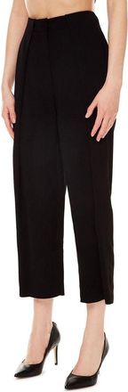 Balmain Womens Black Viscose Casual Pants