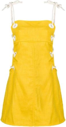 Staud Raft Linen Blend Mini Dress Size XS