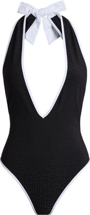 Balmain Monogram Lycra Zwempak - Dames - Badpakken - Zwart - 2XS - Badmode